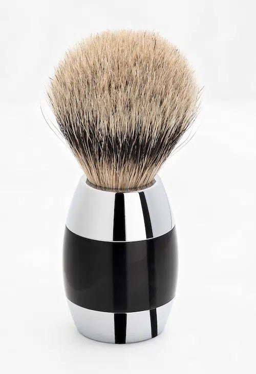 Safety razor on branded background